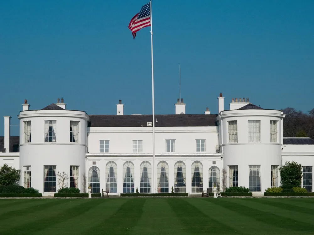 Der Wohnsitz des US-Botschafters in Irland im Phoenix Park, Dublin, Irland
