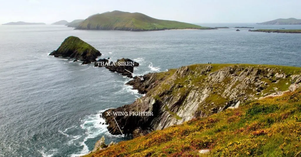 Star Wars locations at Dunmore Head County Kerry Ireland