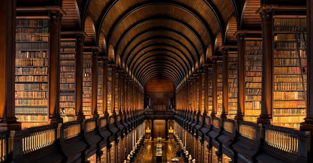 Long Room Library of Trinity College Dublin Ireland