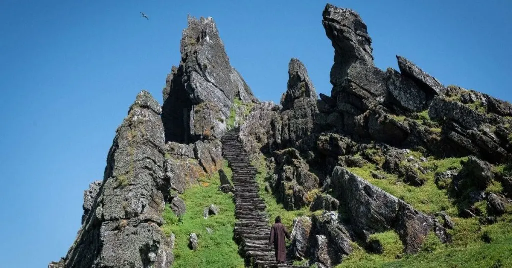 steps at Skellig Michael County Kerry Ireland