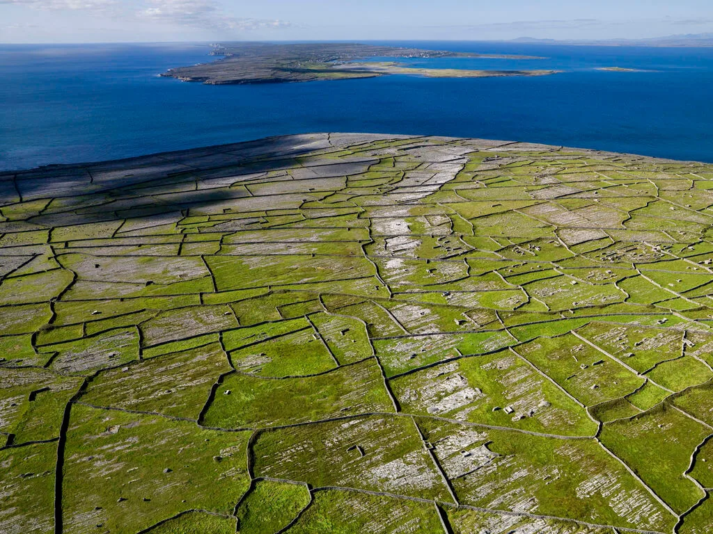 Patchwork fields on the Aran Islands, Ireland