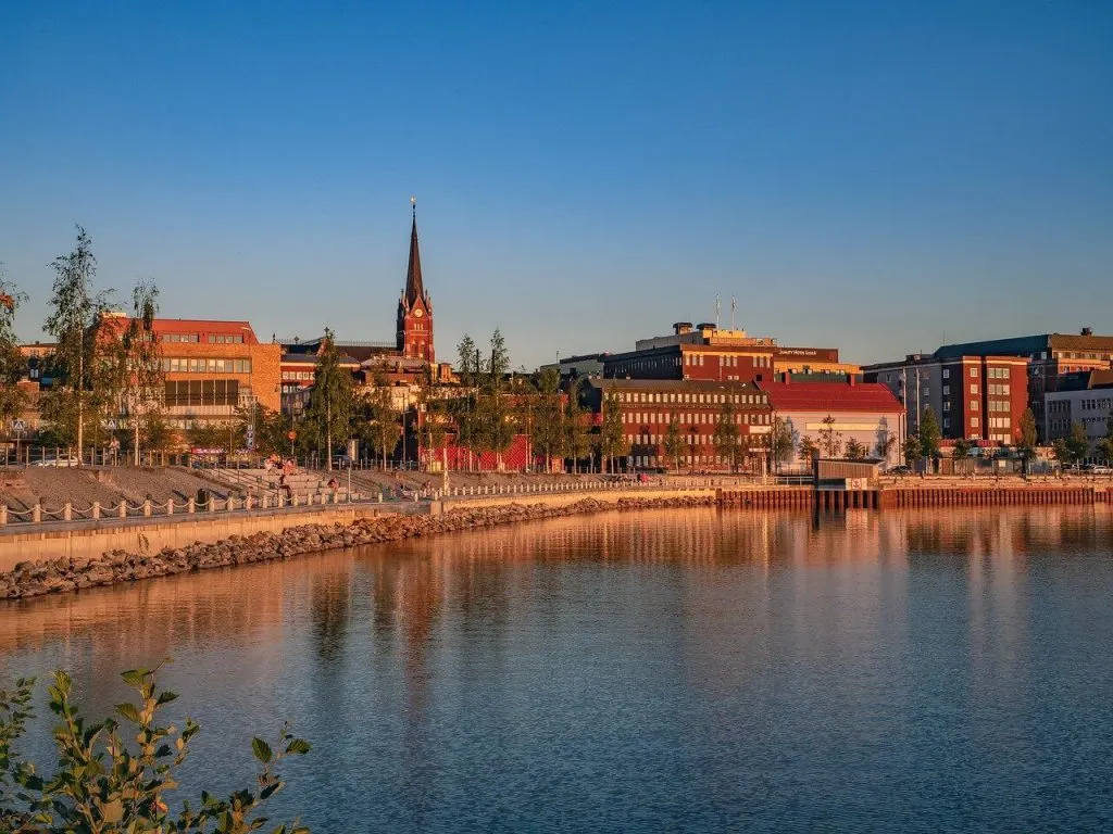 view of Luleå in Sweden