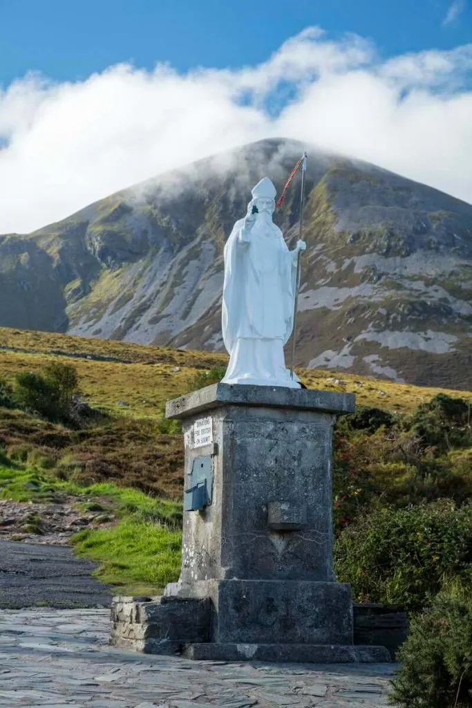 The base of Croagh Patrick In County Mayo, Ireland.