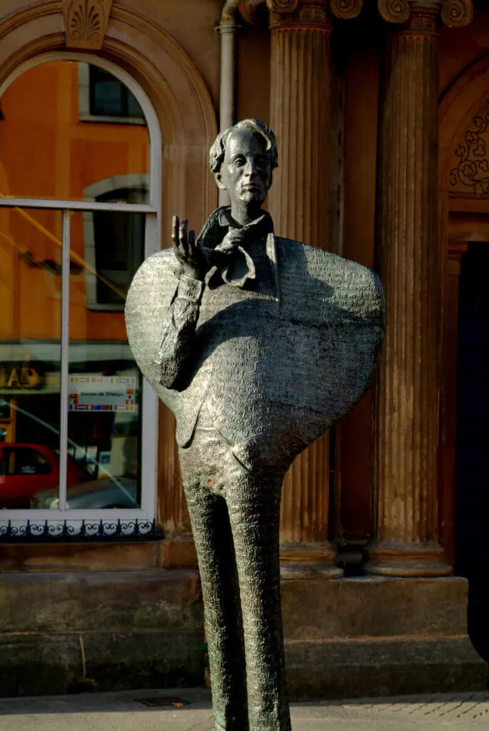 W.B. Yeats statue in Sligo Town. 