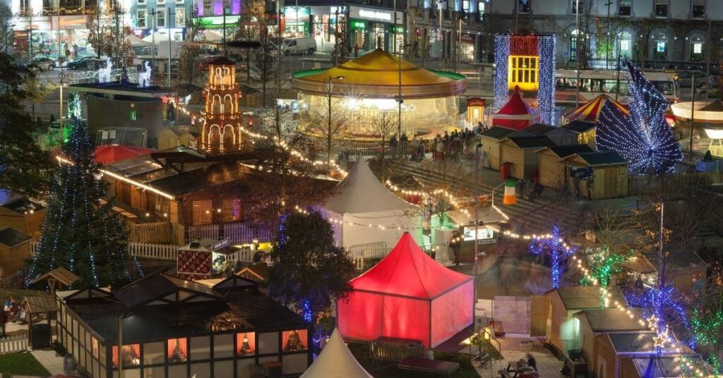 Christmas Markets in Galway City, Ireland.
