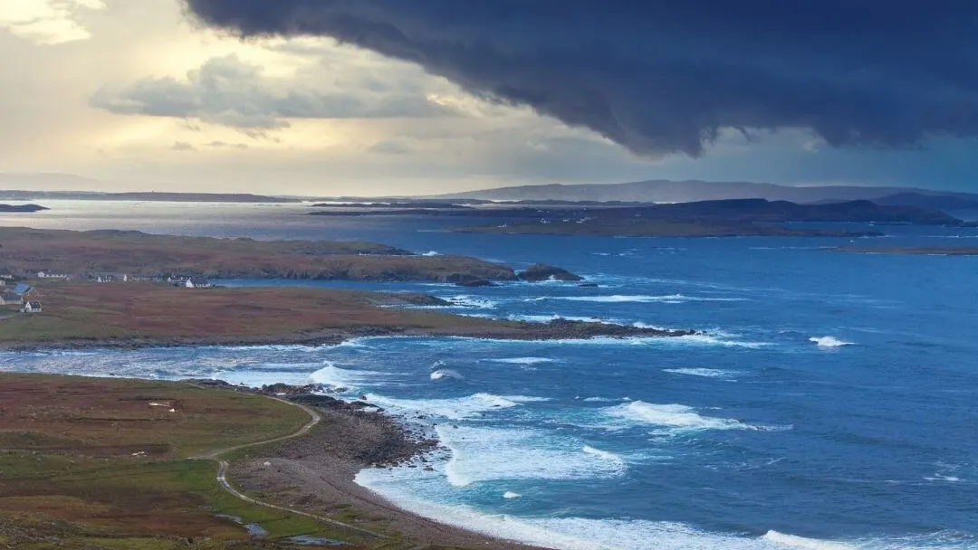 Regenschauer sind ein gemeinsames Merkmal des irischen Frühlingswetters.