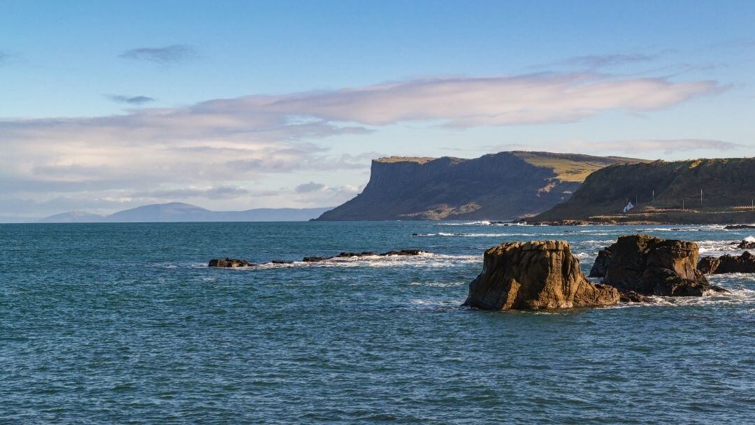 View of the Straits of Moyle, from Ballycastle, Northern Ireland