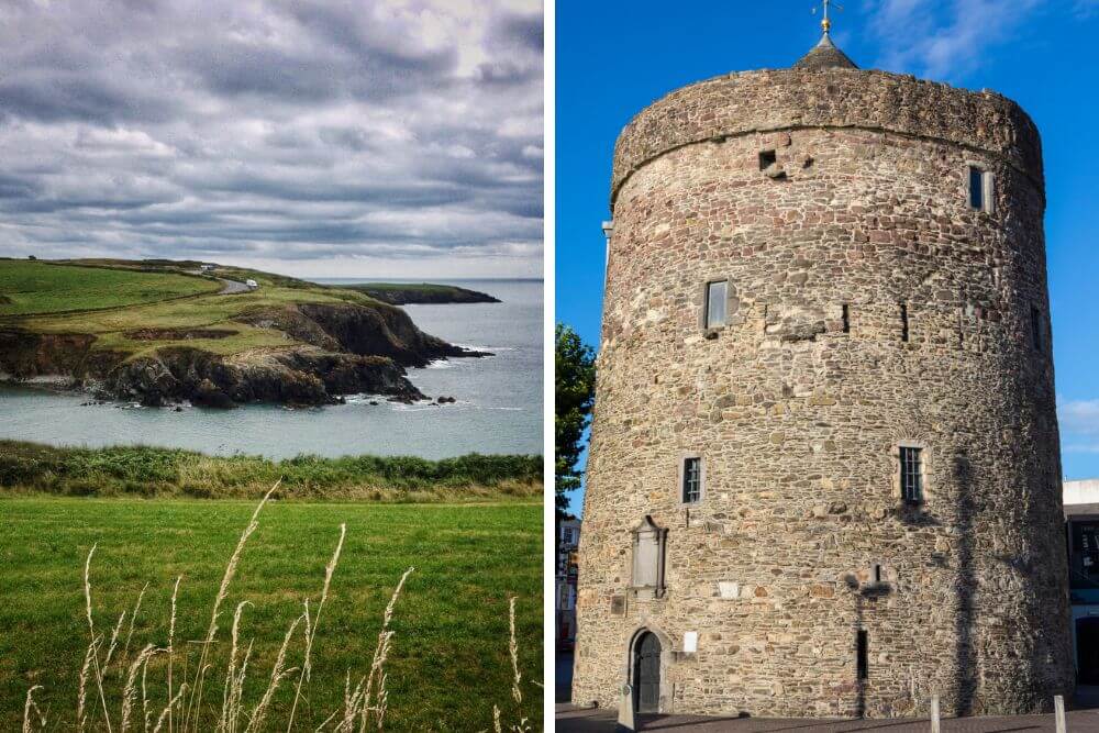 Copper Coast und Reginald's Tower, County Waterford.