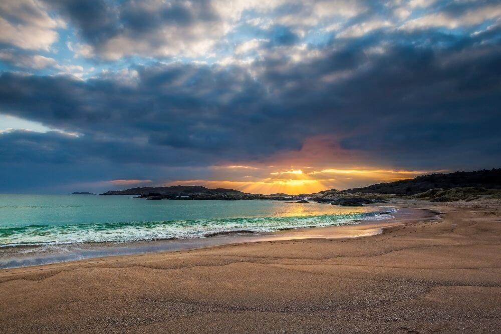 Derrynane Beach is really magnificent at sunset.