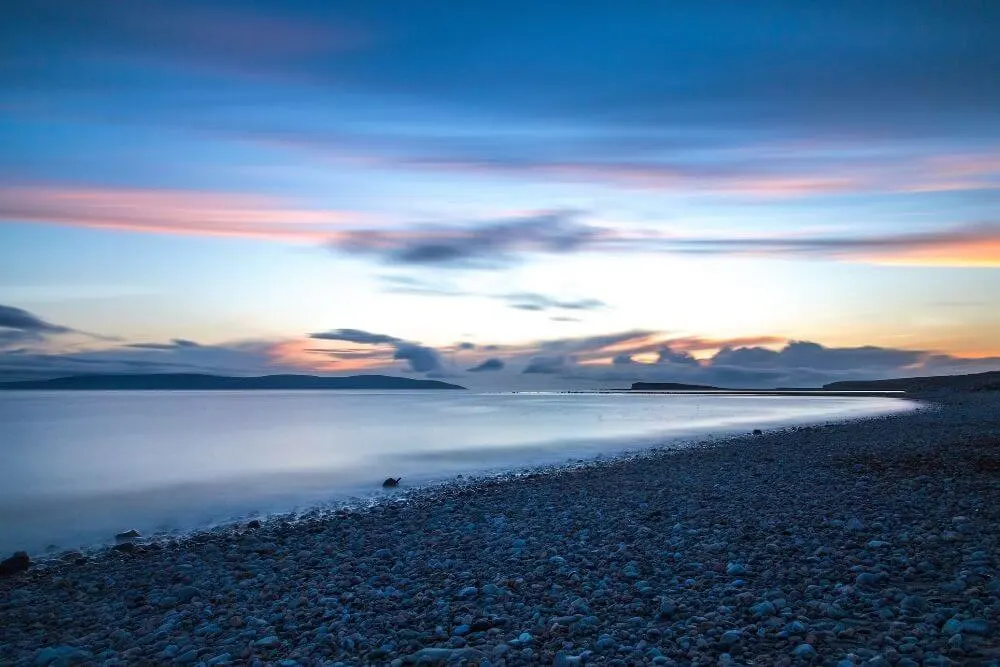 A stony beach on the Irish coast