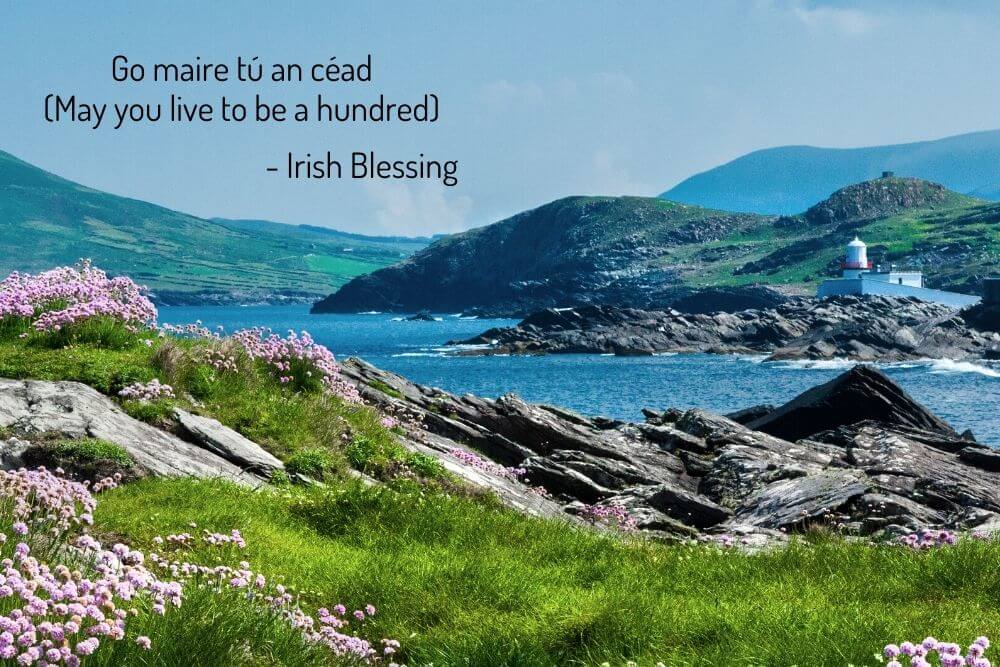 Valentia Island, County Kerry with irish blessing