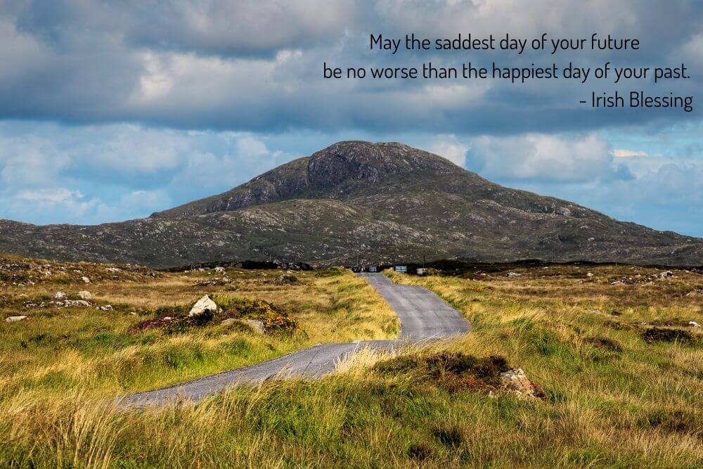 Connemara landscape with a blessing
