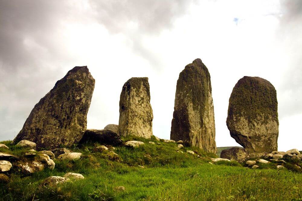 Ancient standing stones in Ireland