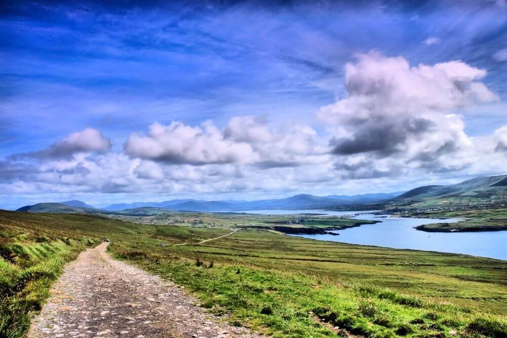 Scenic Kerry View of Valentia Island and Portmagee.