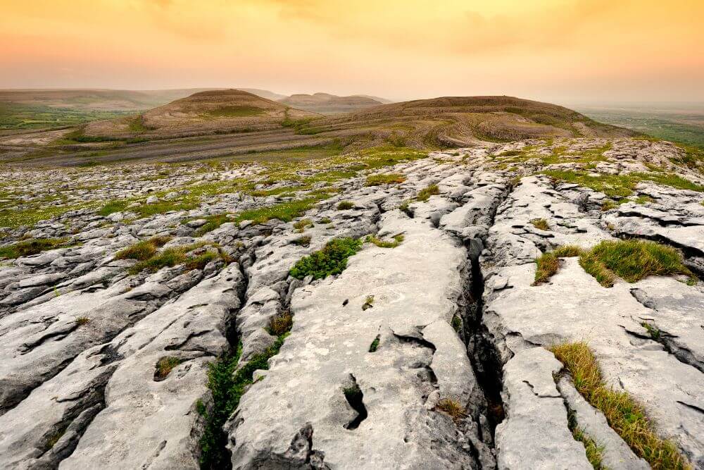The Burren National Park in County Clare. 