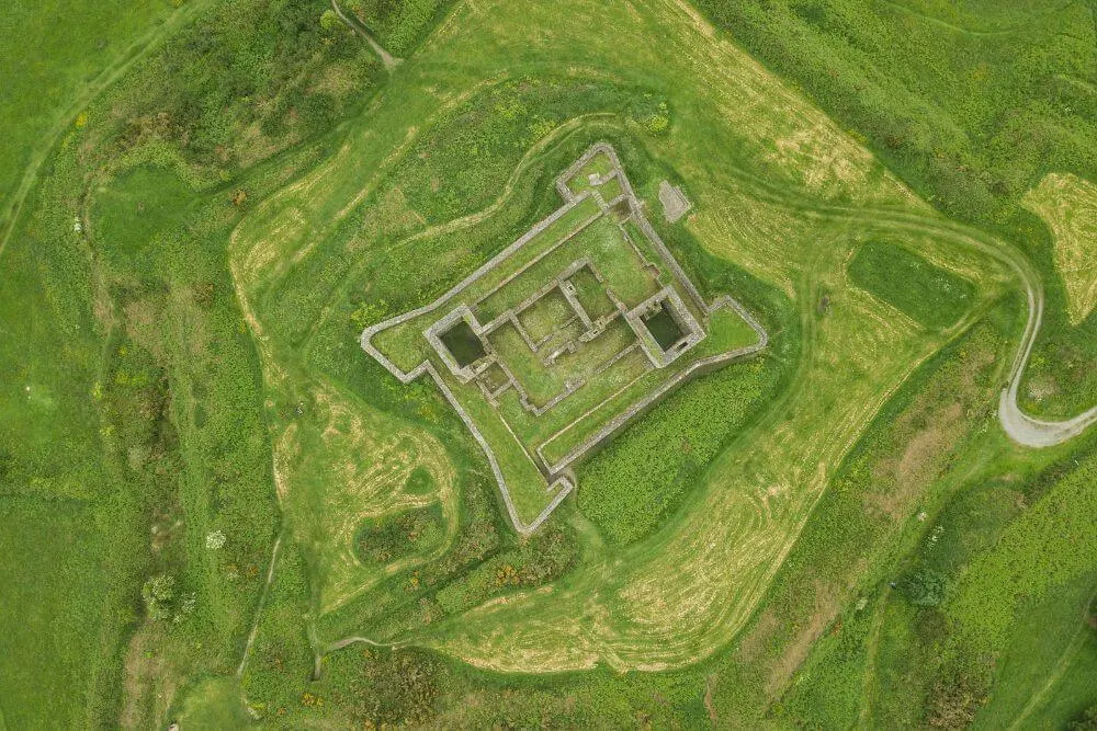 Aerial view of James Fort Kinsale