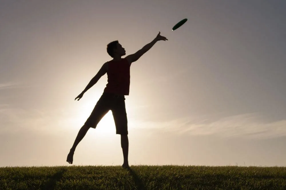Frisbee spielen ist eine gute Möglichkeit, einen Kerry Beagle zu trainieren. (Foto: Kieferpix via Canva)