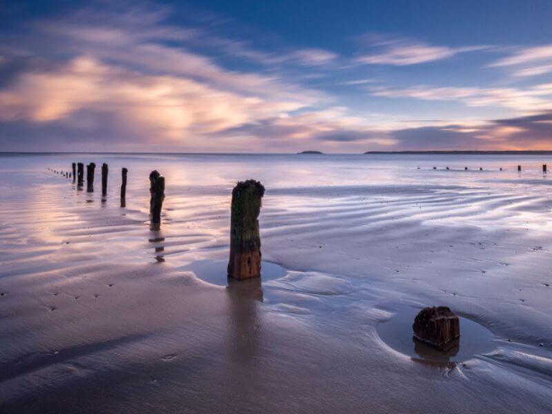 Front Strand in Youghal at sunset. 