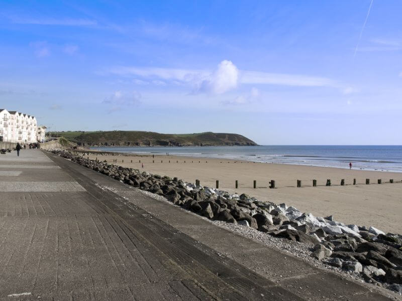 Youghal Beach Promenade by the Front Strand in Youghal. 