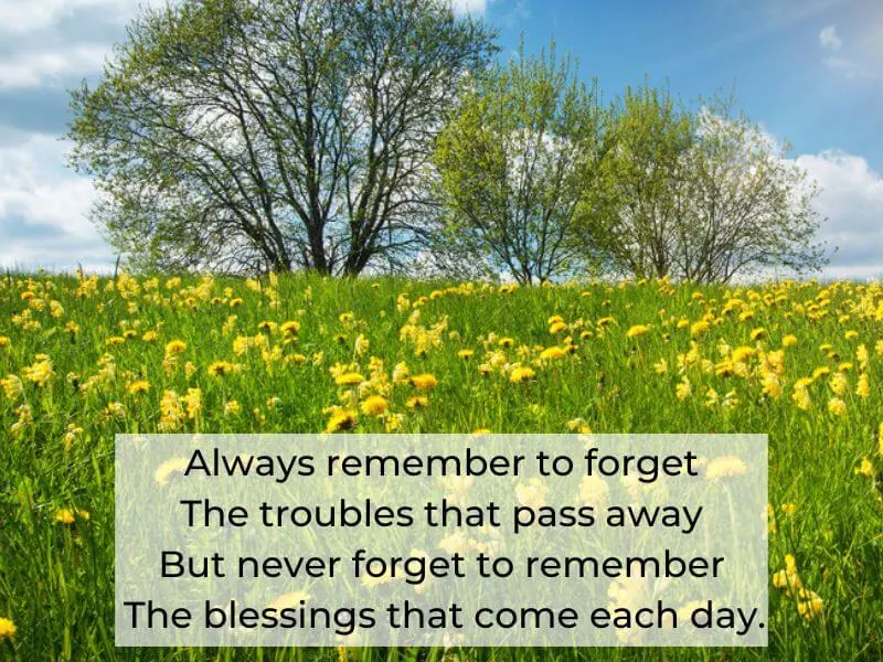 A Beltane Blessing to remember your blessings! 