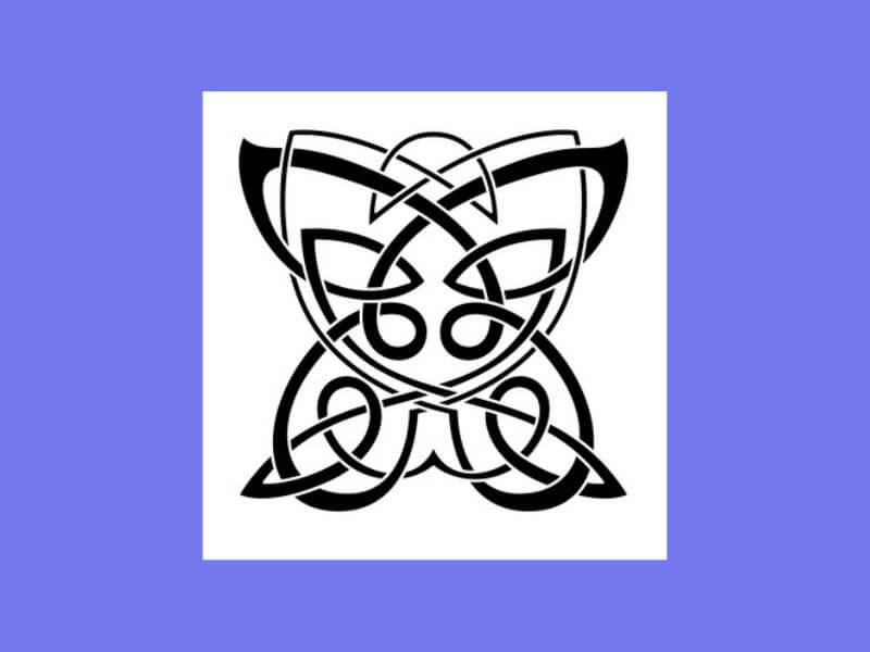 Celtic style Butterfly design. 