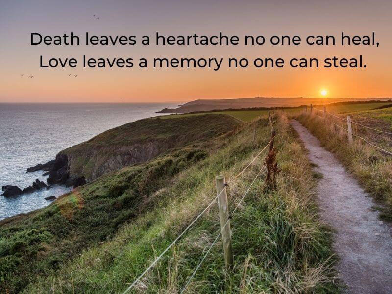 A comforting Irish Blessing with a coastal view. 