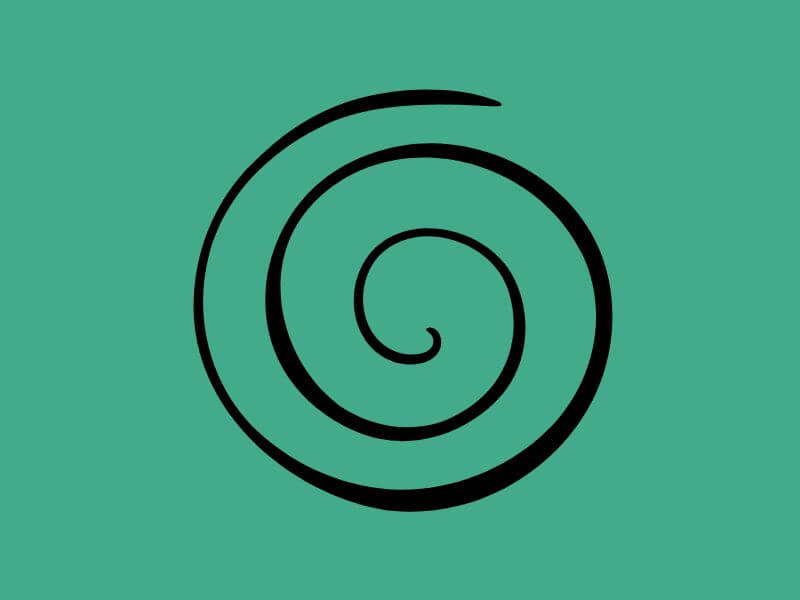 A single spiral design.