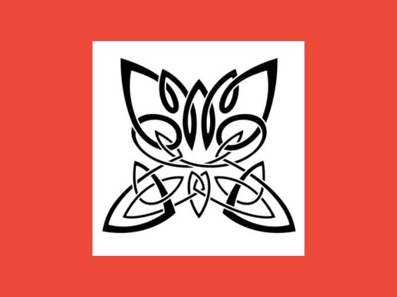 Styled Celtic Butterfly design. 