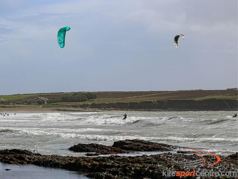 Kite Surfers on Garrlucas Beach. 