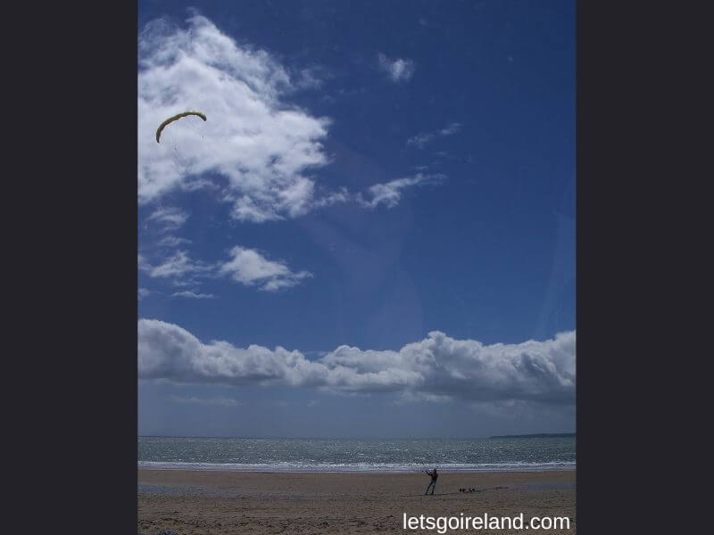 Garrylucas Beach is a great location for kite surfing.