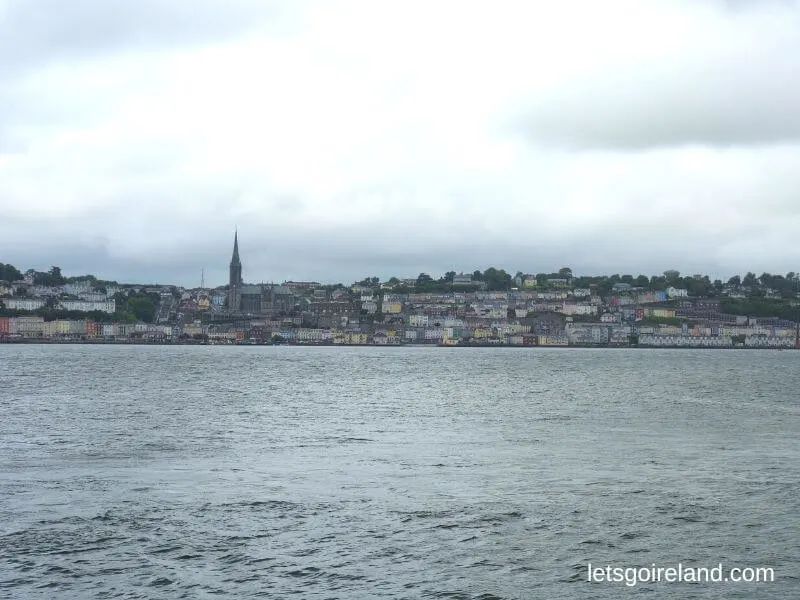 View of Cobh from the boat to Spike Island. 