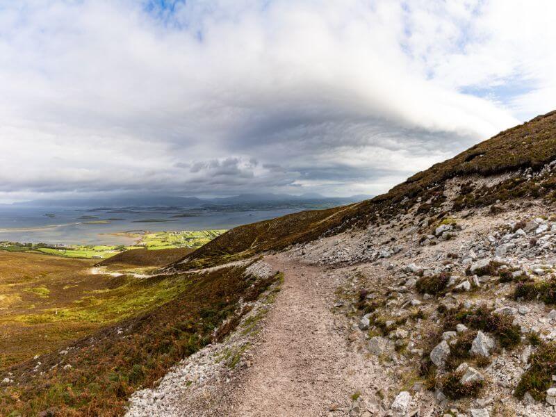 stony path on Croagh Patrick in County Mayo