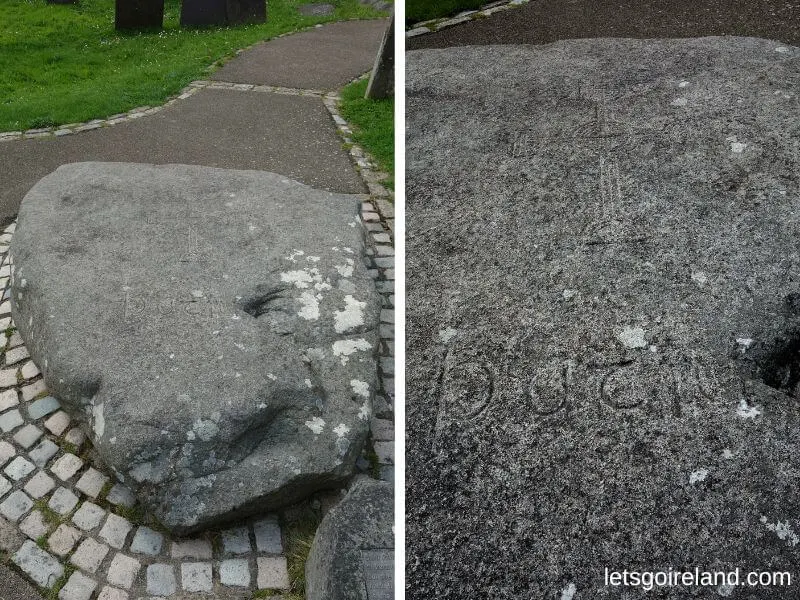 St. Patrick grave stone in Downpatrick.