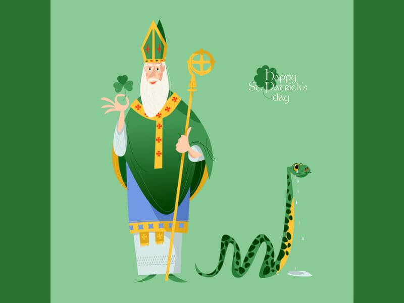 Shamrocks, snakes and St. Patrick.